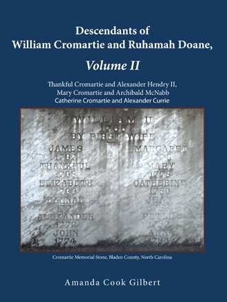 Descendants of William Cromartie and Ruhamah Doane \u002D Volume II